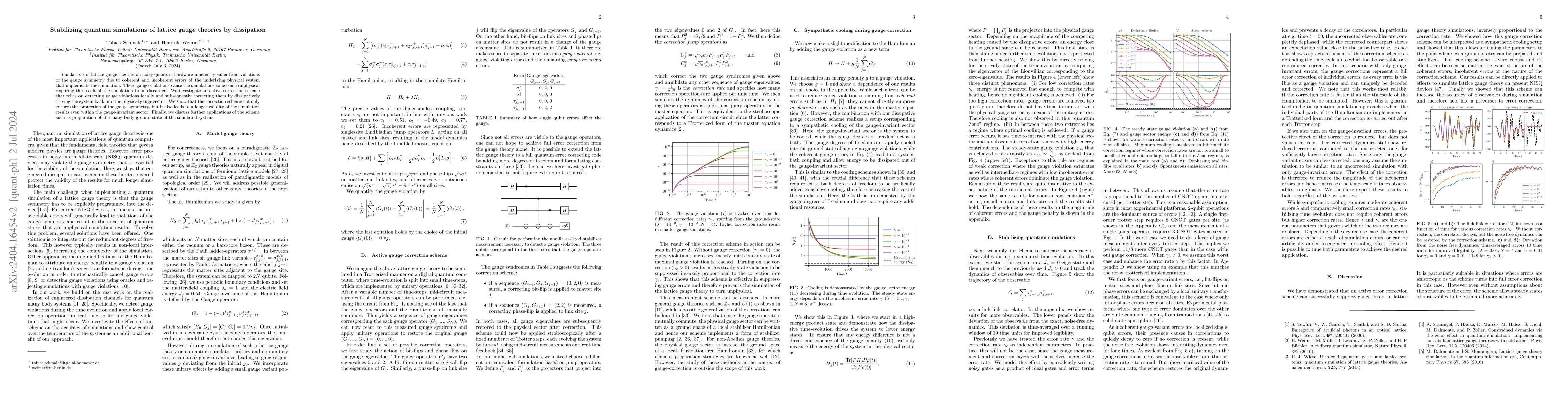 Thumbnail for Stabilizing quantum simulations of lattice gauge theories by dissipation
