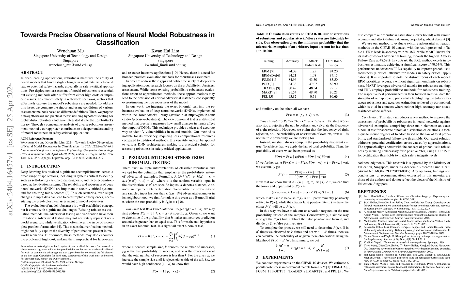 Thumbnail for Towards Precise Observations of Neural Model Robustness in
  Classification