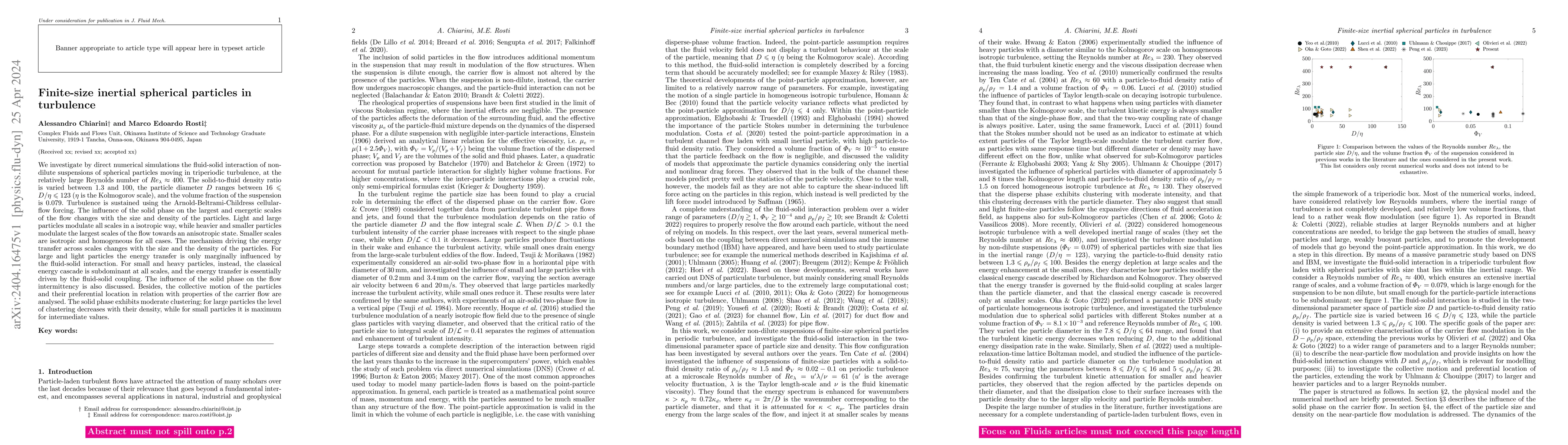 Thumbnail for Finite-size inertial spherical particles in turbulence
