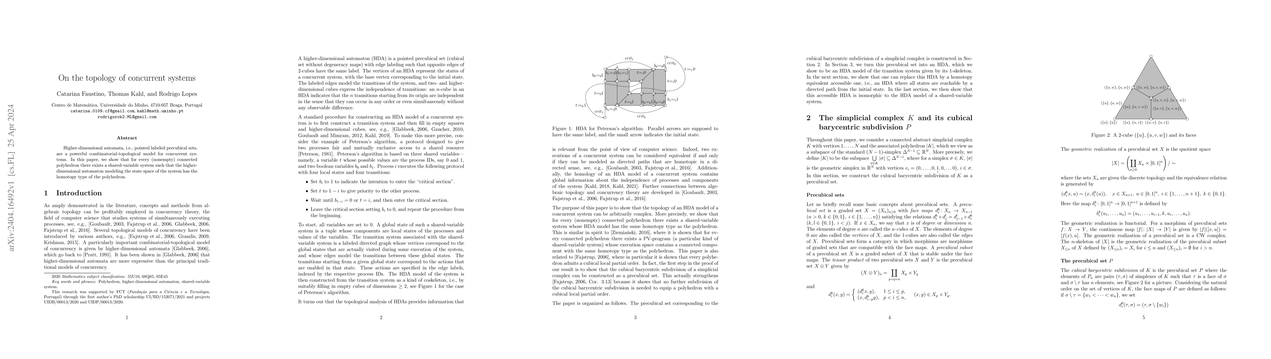 Thumbnail for On the topology of concurrent systems