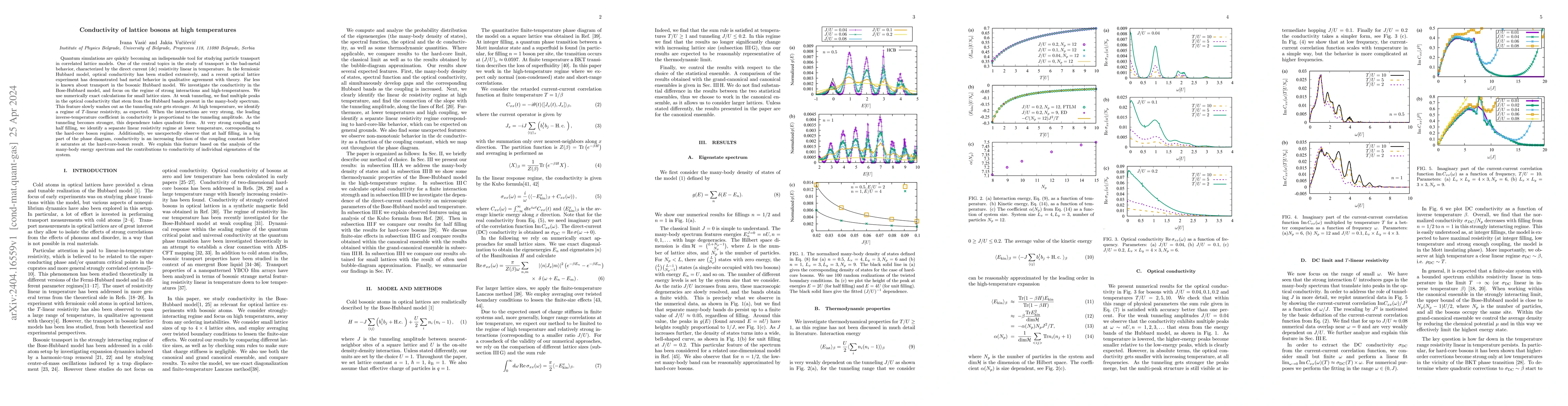 Thumbnail for Conductivity of lattice bosons at high temperatures