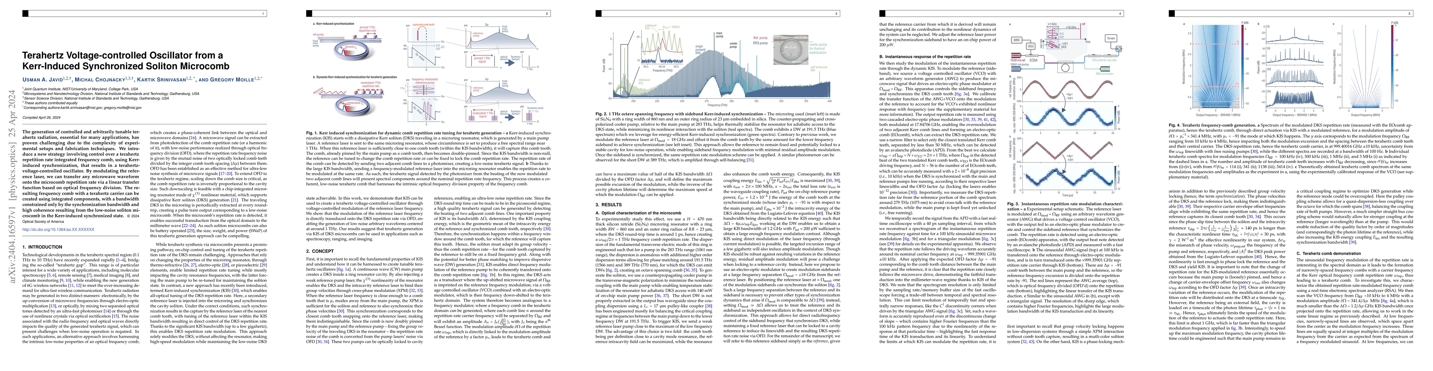 Thumbnail for Terahertz Voltage-controlled Oscillator from a Kerr-Induced Synchronized
  Soliton Microcomb