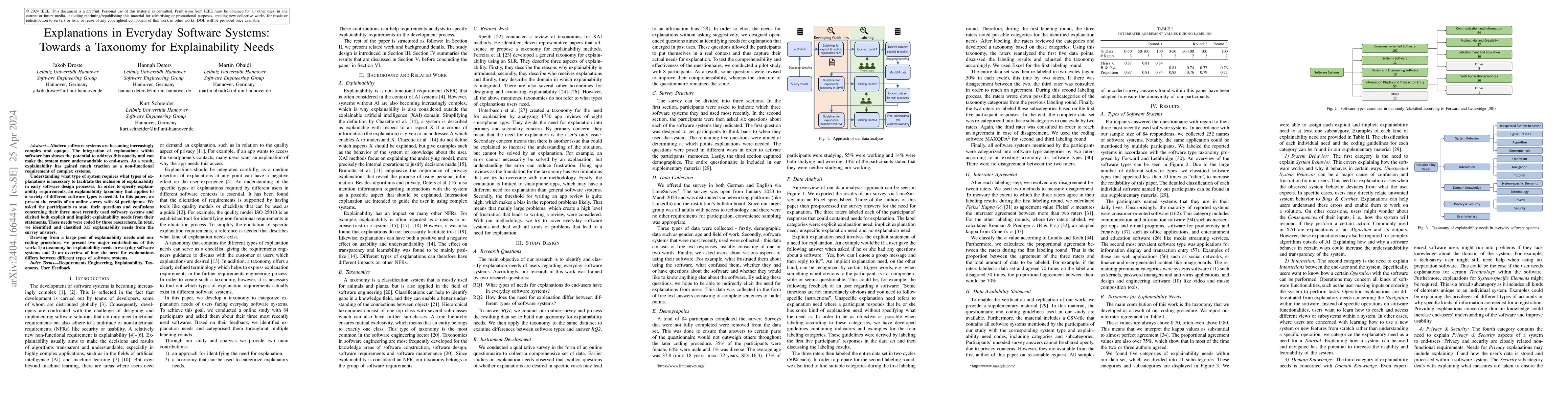 Thumbnail for Explanations in Everyday Software Systems: Towards a Taxonomy for
  Explainability Needs