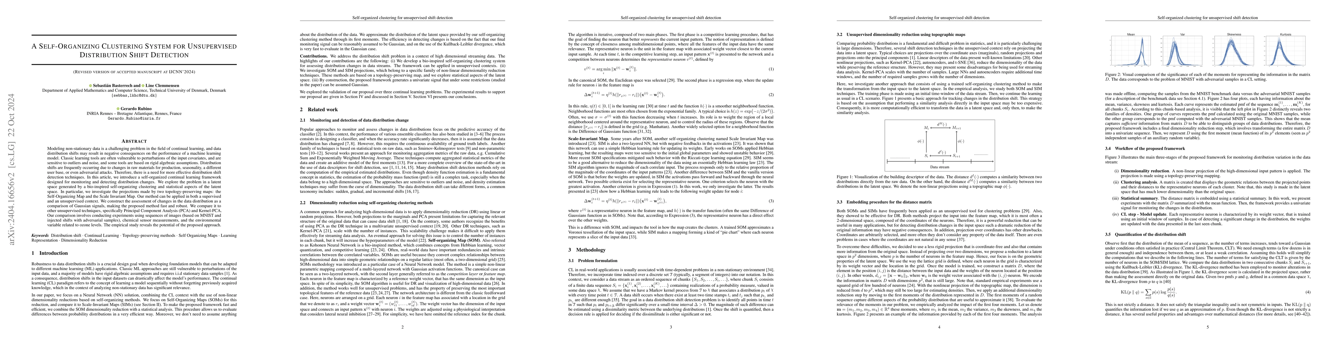 Thumbnail for A Self-Organizing Clustering System for Unsupervised Distribution Shift
  Detection