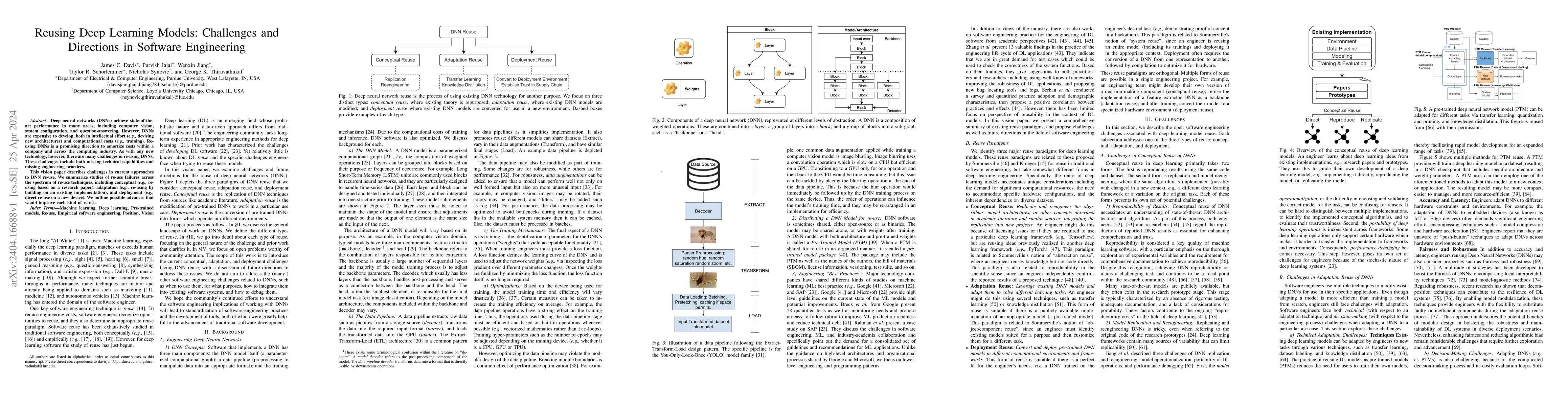 Thumbnail for Reusing Deep Learning Models: Challenges and Directions in Software
  Engineering
