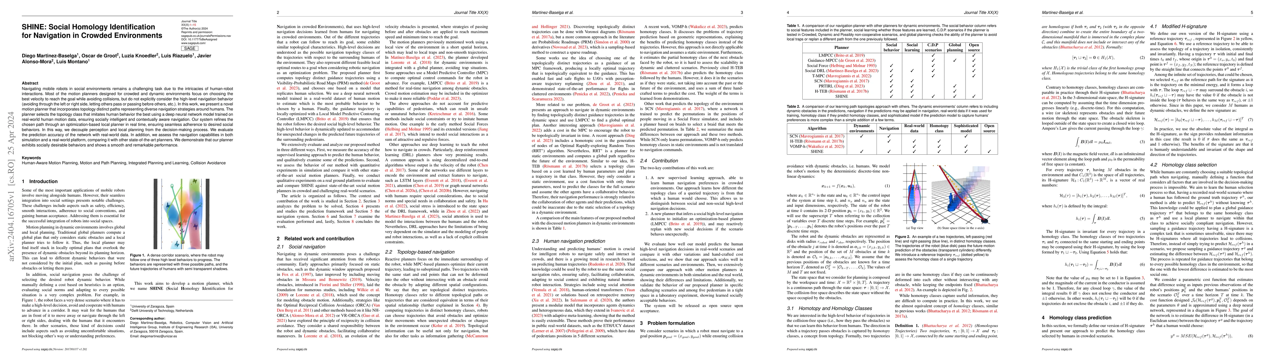 Thumbnail for SHINE: Social Homology Identification for Navigation in Crowded
  Environments