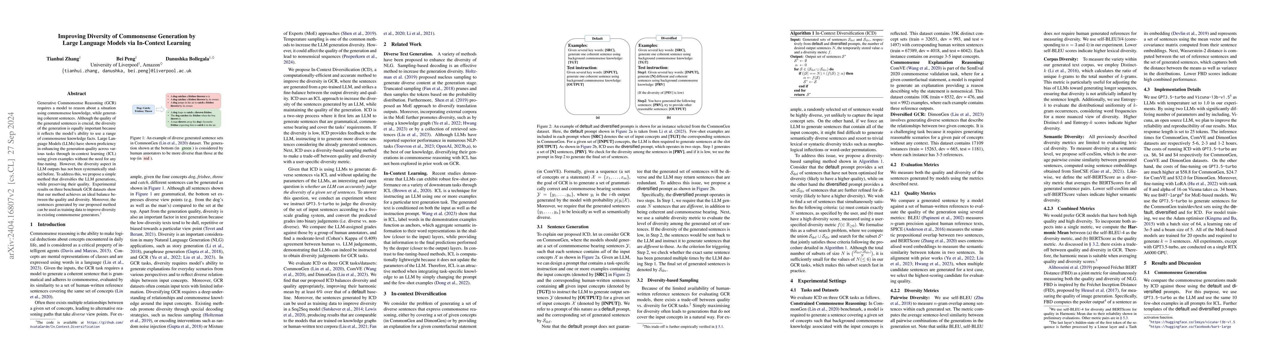 Thumbnail for Improving Diversity of Commonsense Generation by Large Language Models
  via In-Context Learning