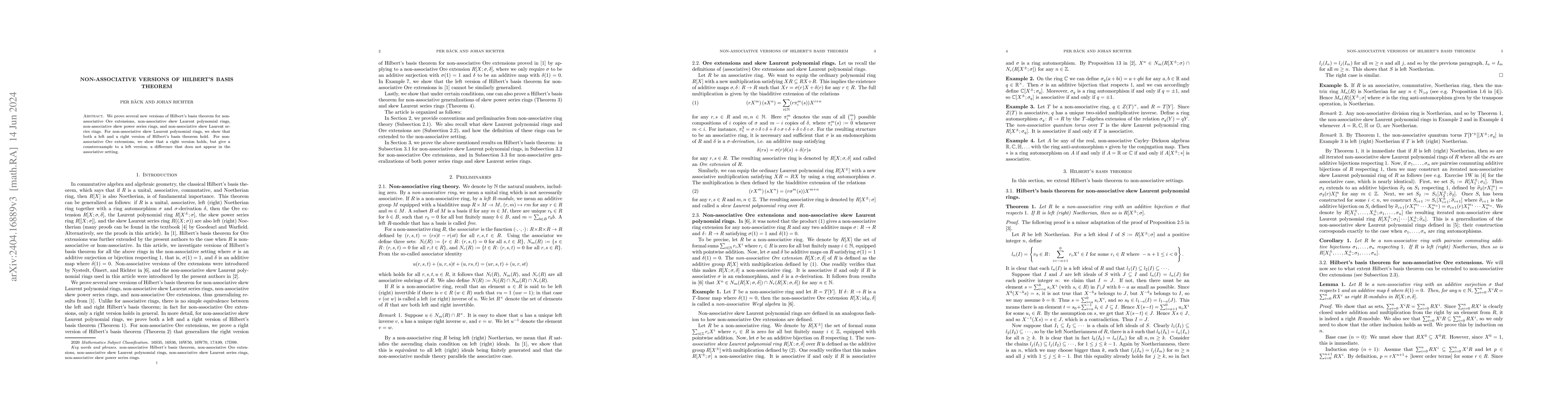 Thumbnail for Non-associative versions of Hilbert's basis theorem