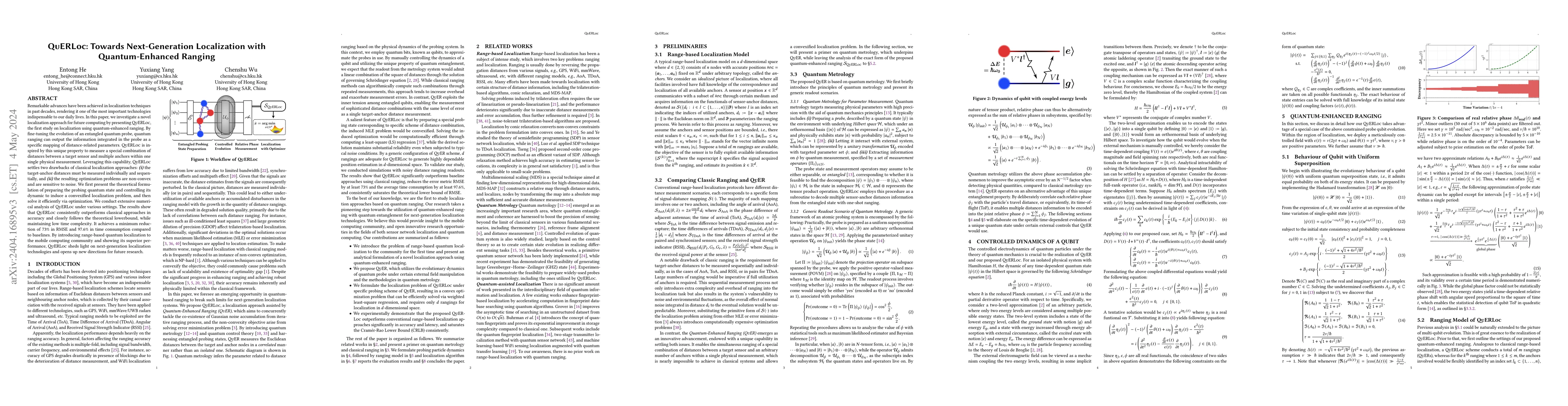 Thumbnail for QuERLoc: Towards Next-Generation Localization with Quantum-Enhanced
  Ranging