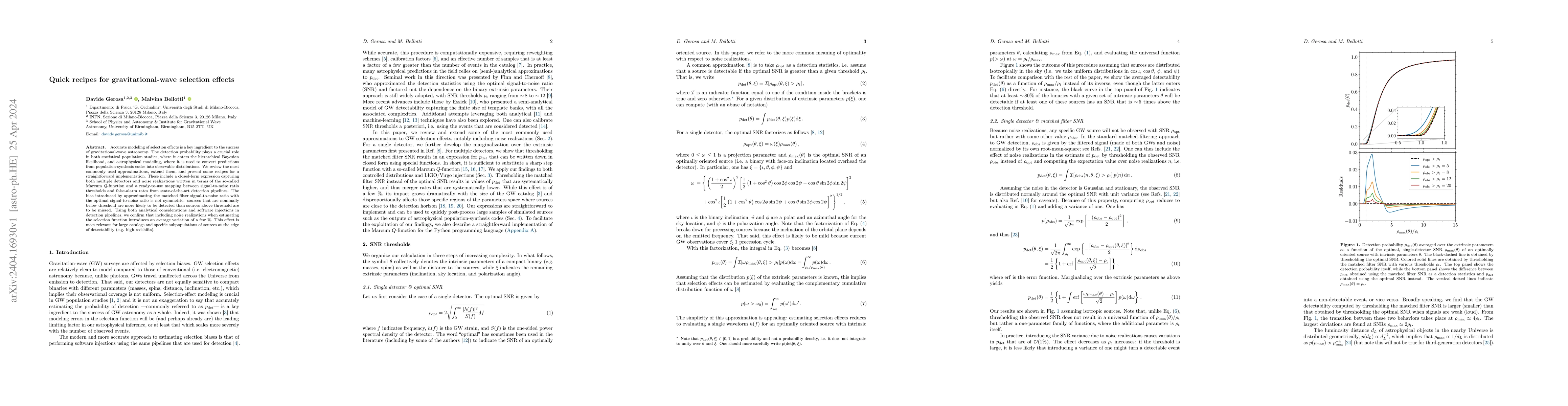 Thumbnail for Quick recipes for gravitational-wave selection effects