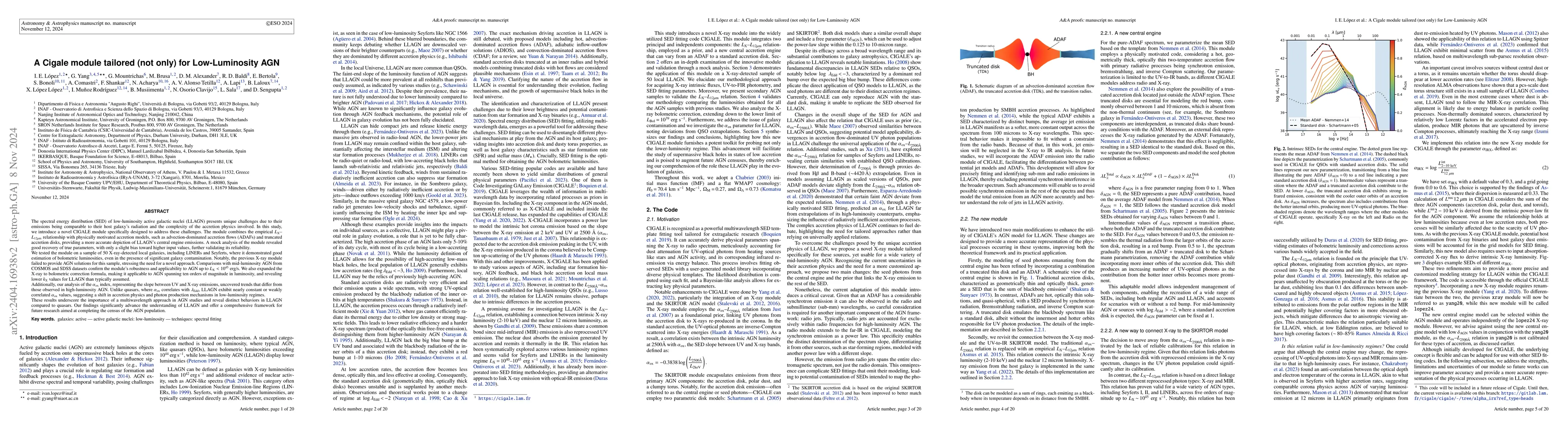 Thumbnail for IRX-CIGALE: a tailored module for Low-Luminosity AGN
