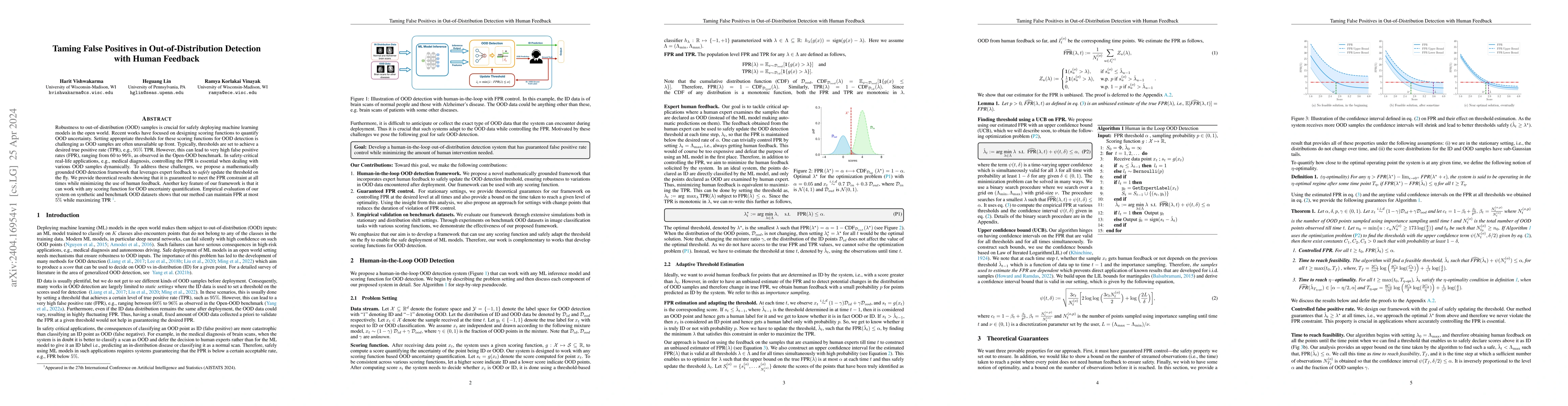 Thumbnail for Taming False Positives in Out-of-Distribution Detection with Human
  Feedback
