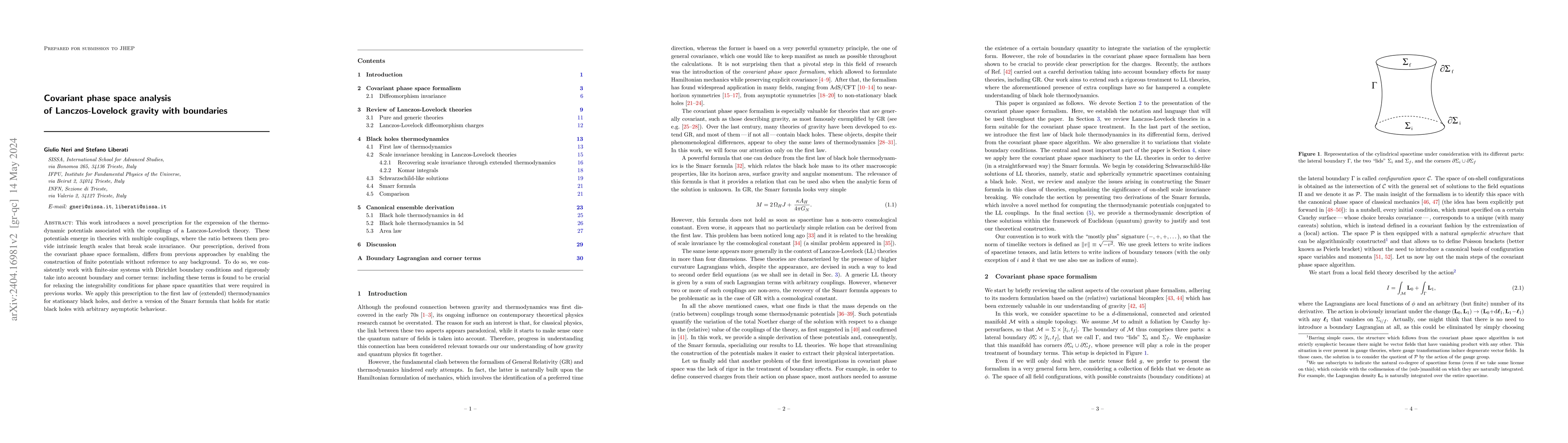 Thumbnail for Covariant phase space analysis of Lanczos-Lovelock gravity with
  boundaries