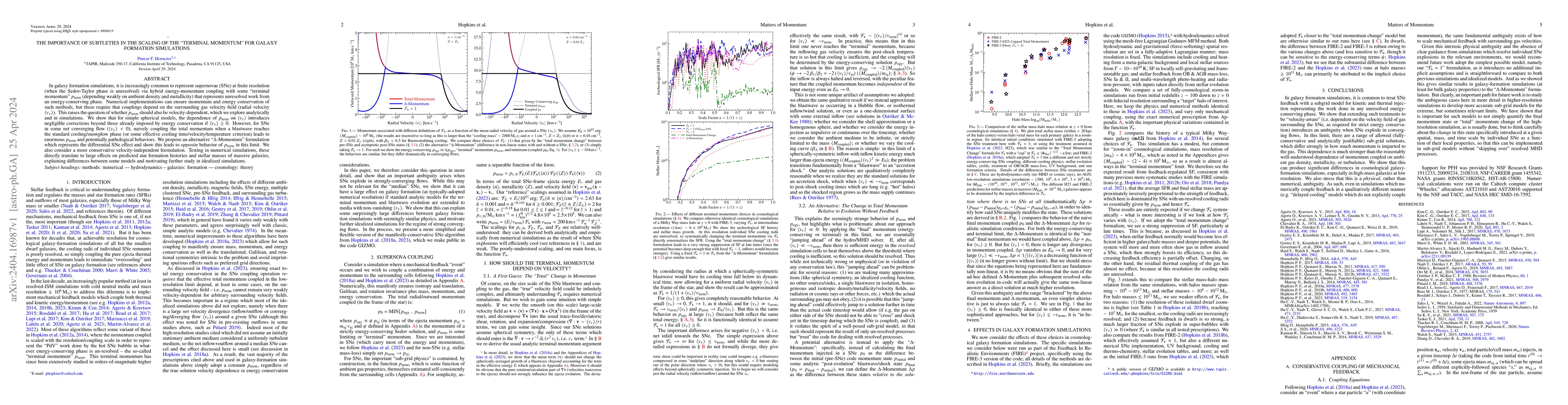 Thumbnail for The Importance of Subtleties in the Scaling of the 'Terminal Momentum'
  For Galaxy Formation Simulations