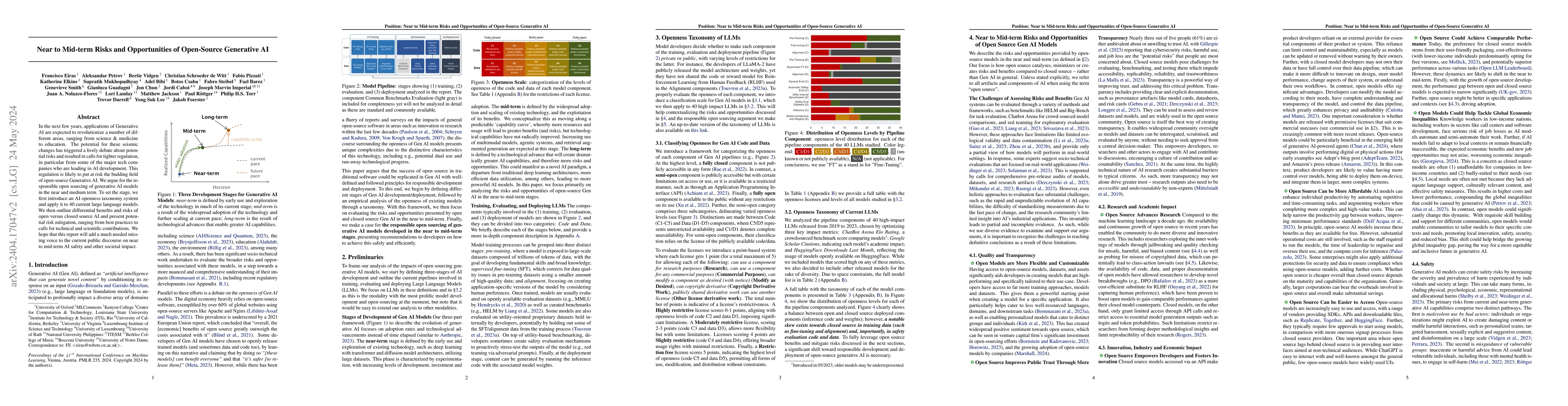 Thumbnail for Near to Mid-term Risks and Opportunities of Open-Source Generative AI