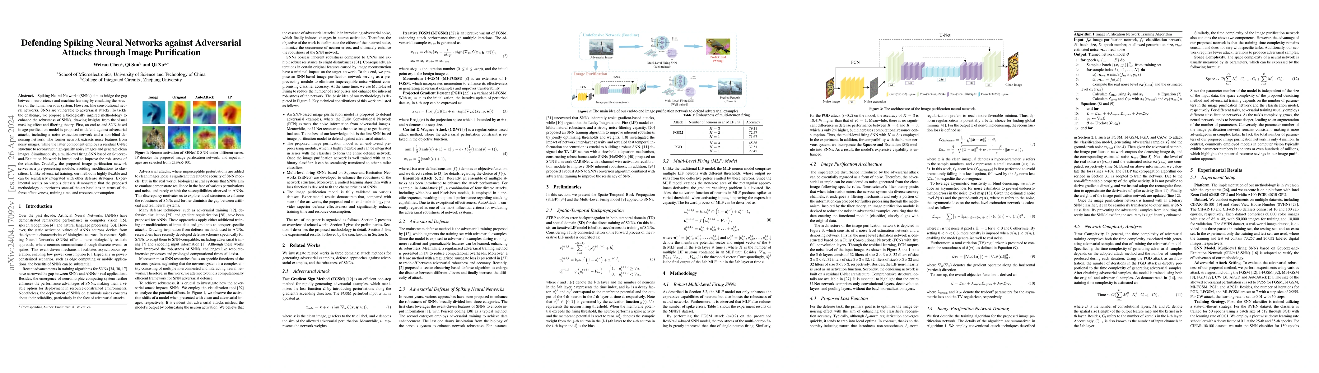 Thumbnail for Defending Spiking Neural Networks against Adversarial Attacks through
  Image Purification