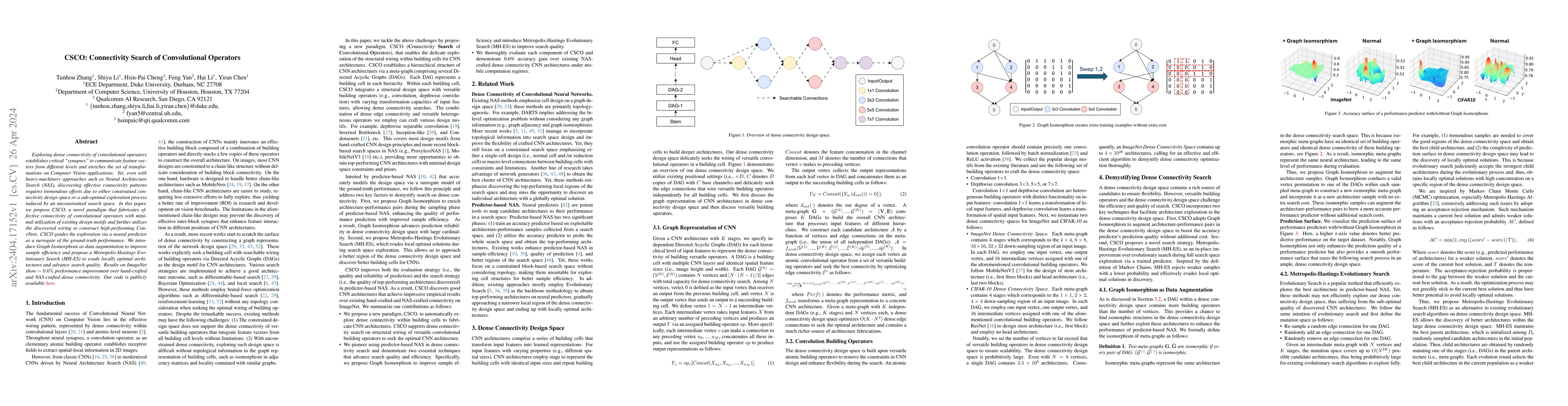 Thumbnail for CSCO: Connectivity Search of Convolutional Operators