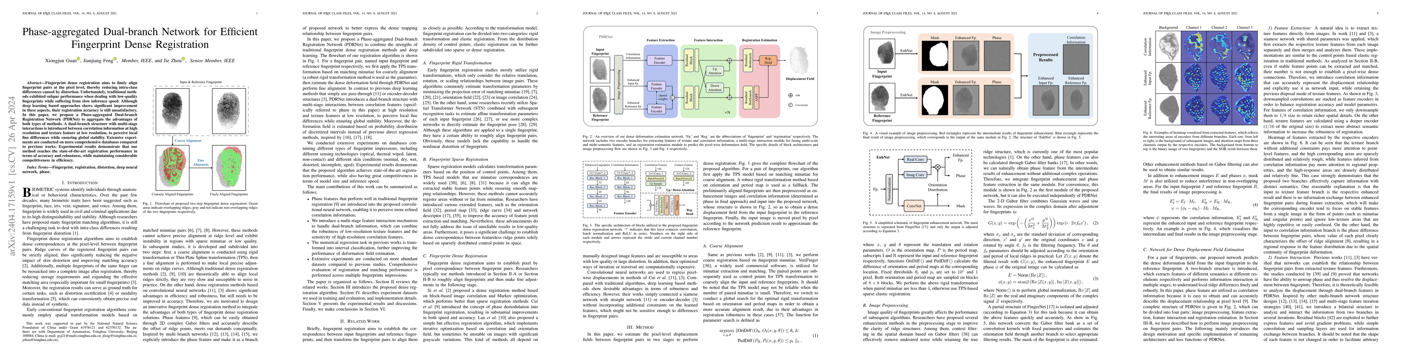 Thumbnail for Phase-aggregated Dual-branch Network for Efficient Fingerprint Dense
  Registration
