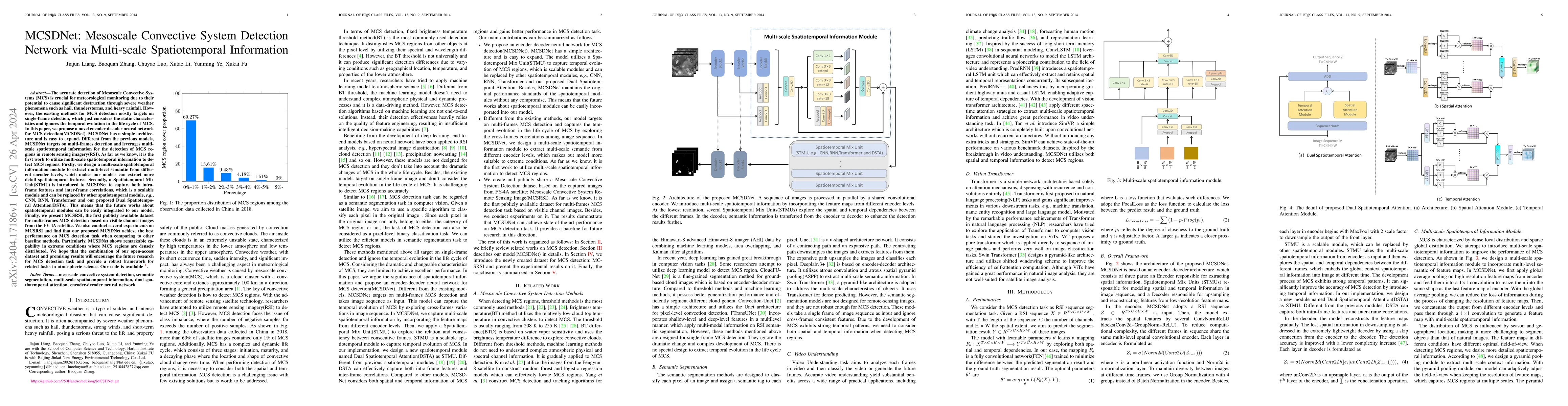 Thumbnail for MCSDNet: Mesoscale Convective System Detection Network via Multi-scale
  Spatiotemporal Information