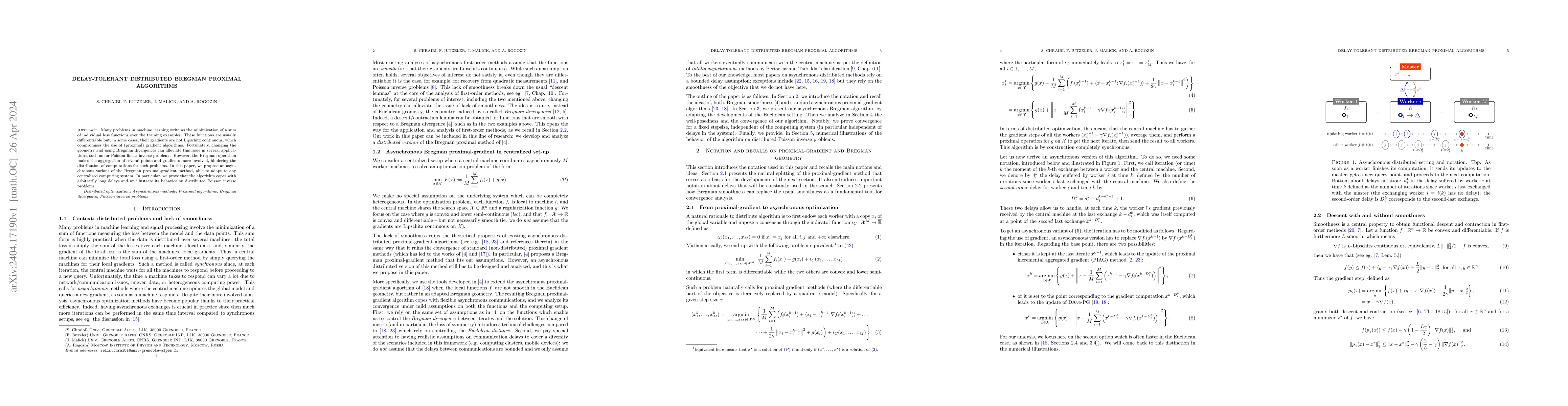 Thumbnail for Delay-tolerant distributed Bregman proximal algorithms