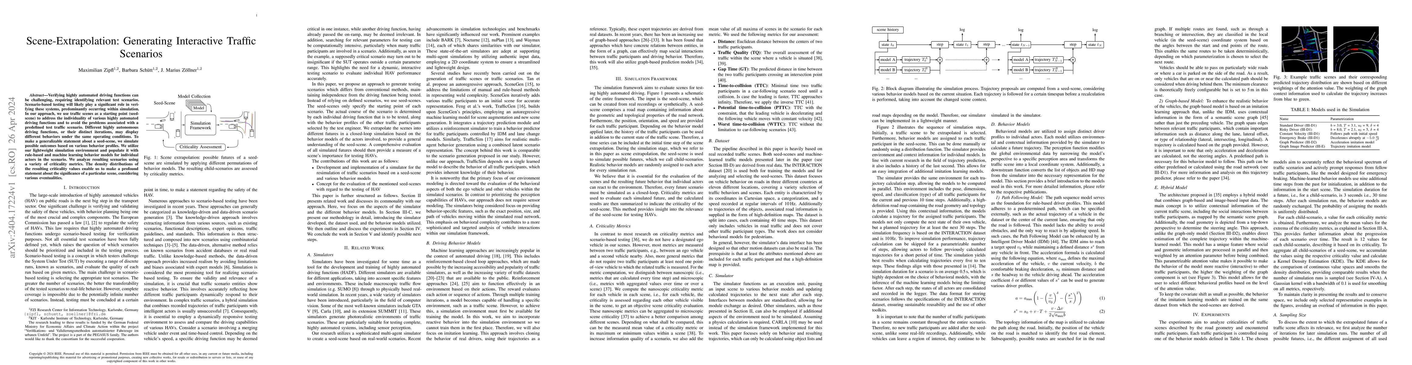 Thumbnail for Scene-Extrapolation: Generating Interactive Traffic Scenarios
