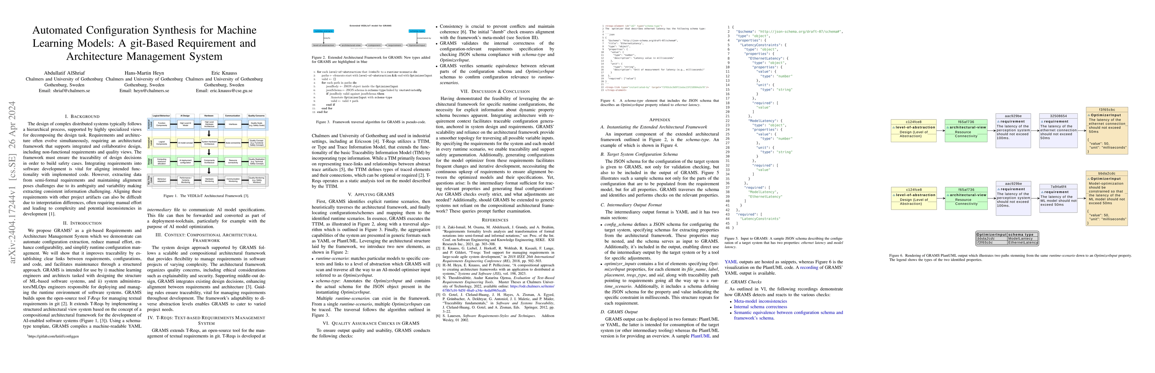Thumbnail for Automated Configuration Synthesis for Machine Learning Models: A
  git-Based Requirement and Architecture Management System