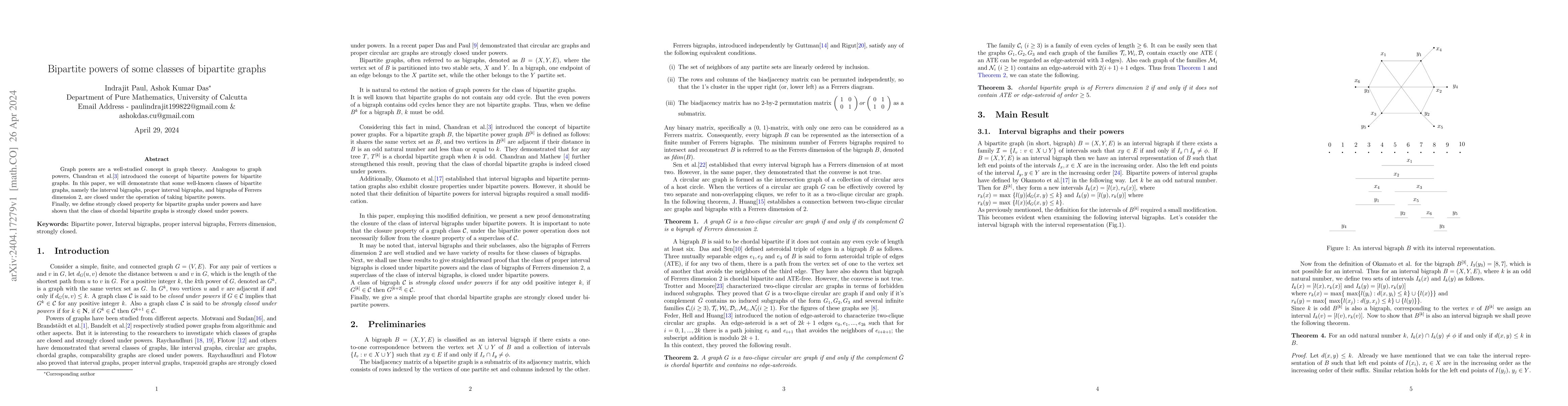Thumbnail for Bipartite powers of some classes of bipartite graphs