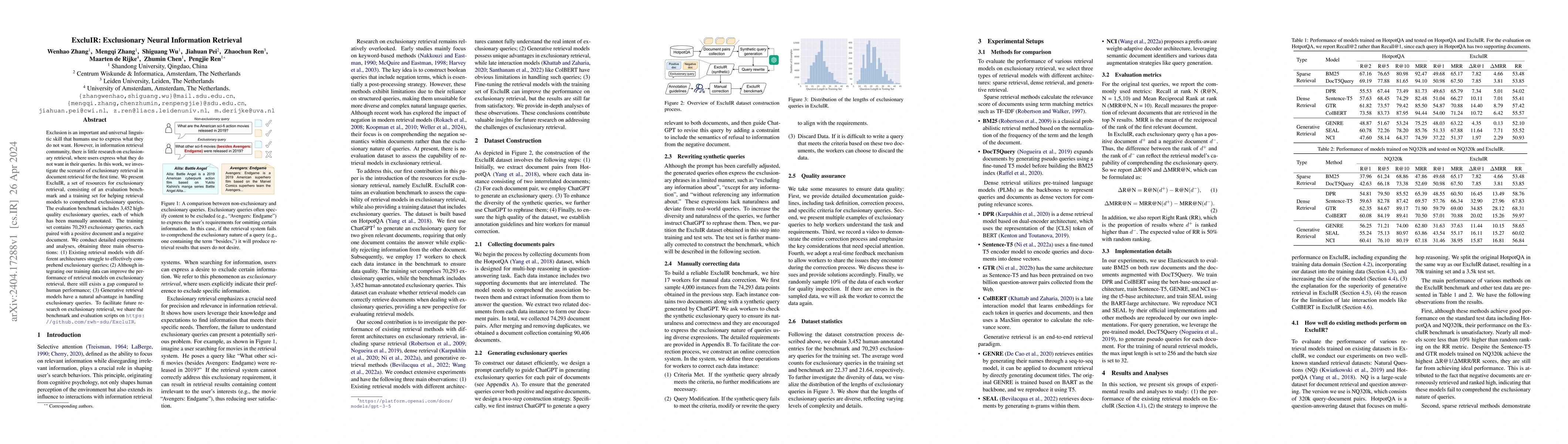 Thumbnail for ExcluIR: Exclusionary Neural Information Retrieval