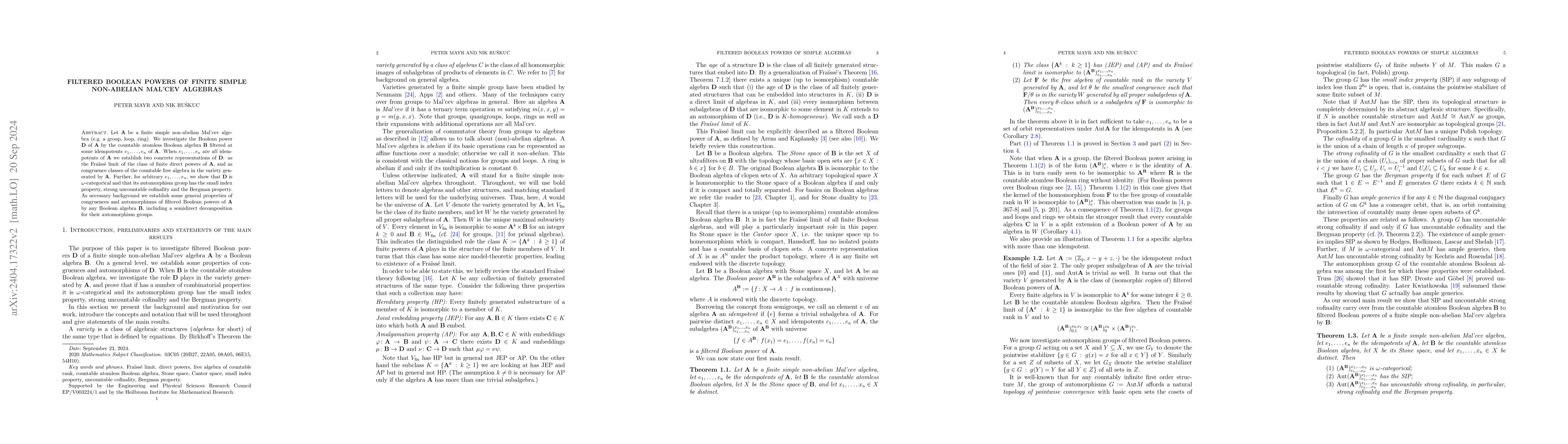 Thumbnail for Filtered Boolean powers of finite simple non-abelian Mal'cev algebras