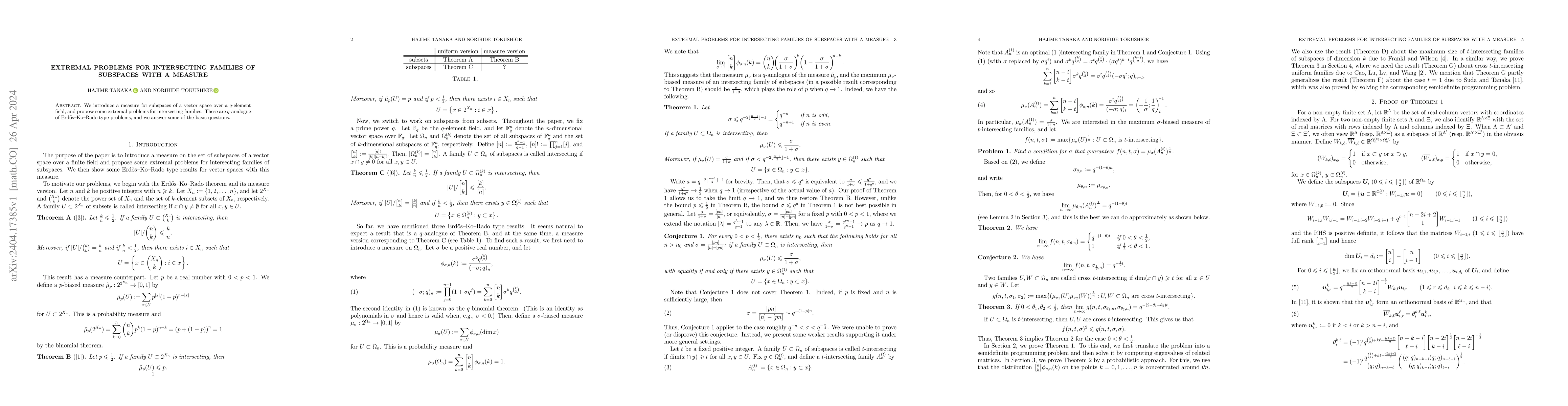 Thumbnail for Extremal problems for intersecting families of subspaces with a measure