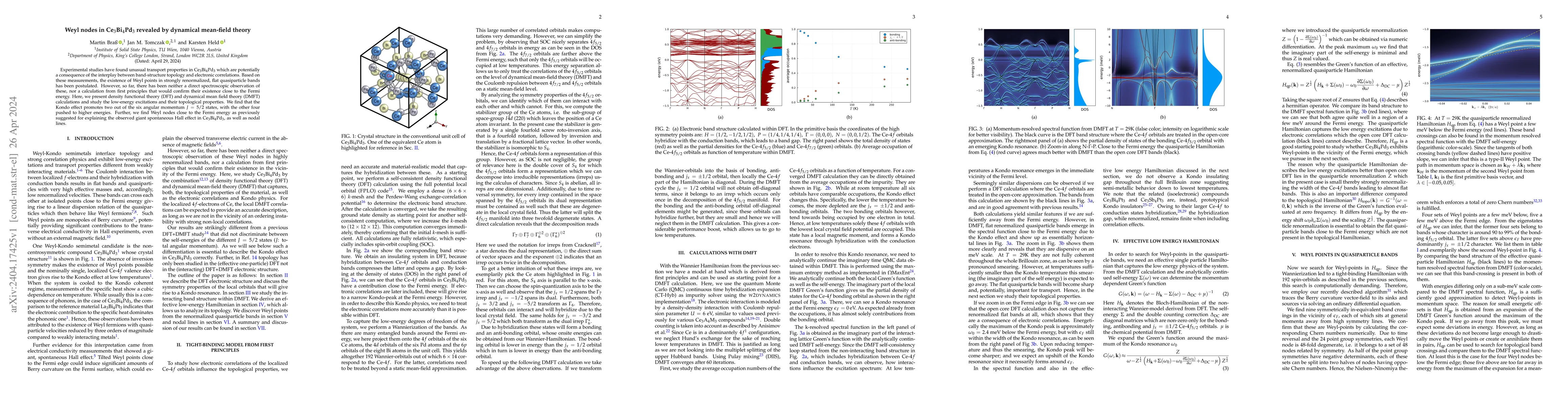 Thumbnail for Weyl nodes in Ce$_3$Bi$_4$Pd$_3$ revealed by dynamical mean-field theory