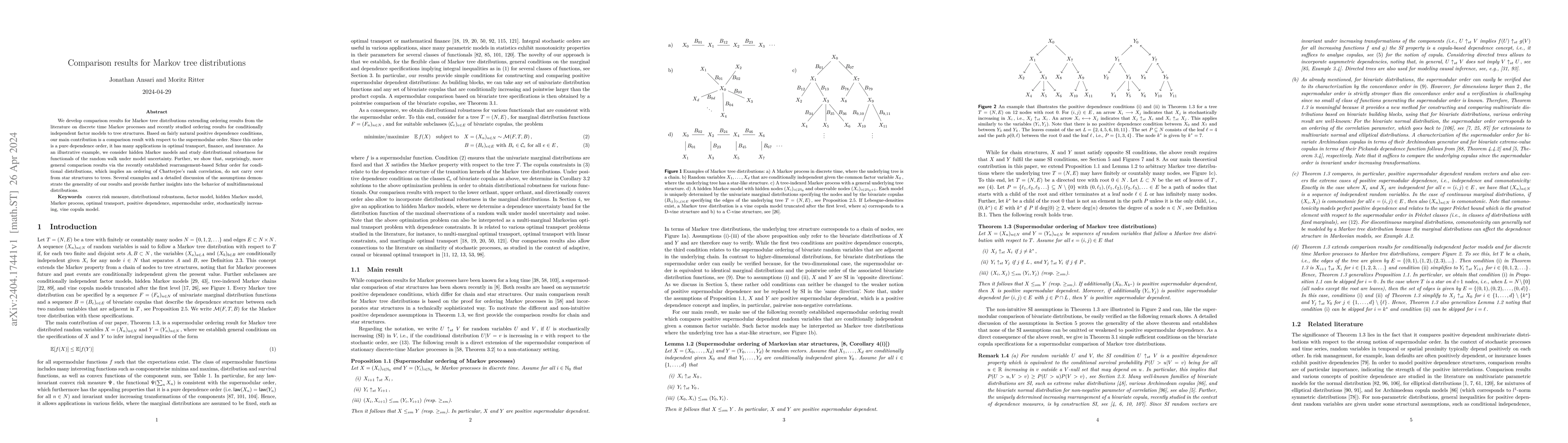 Thumbnail for Comparison results for Markov tree distributions