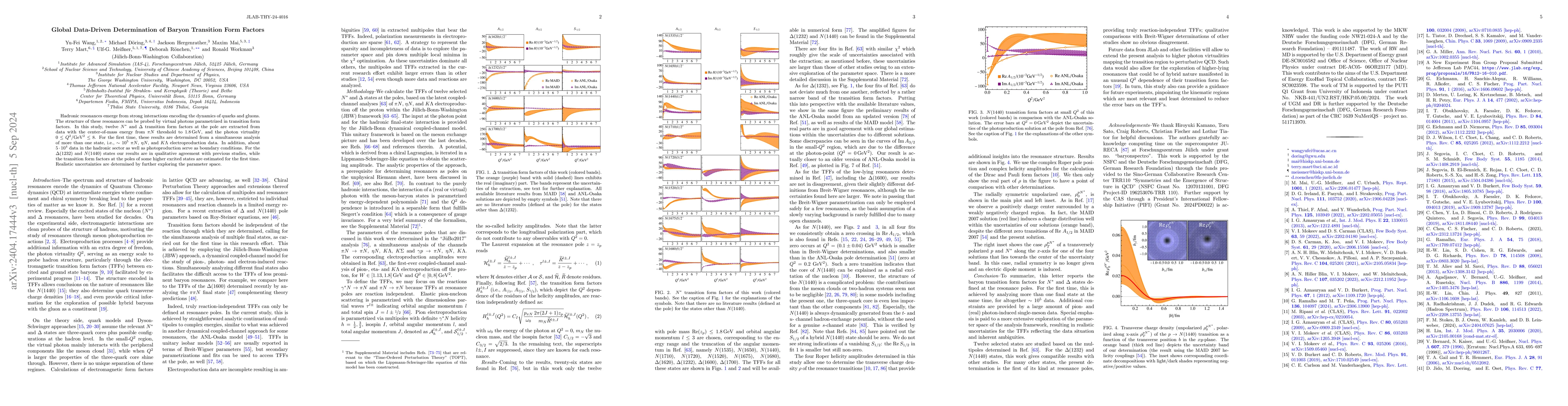 Thumbnail for Global data-driven determination of baryon transition form factors