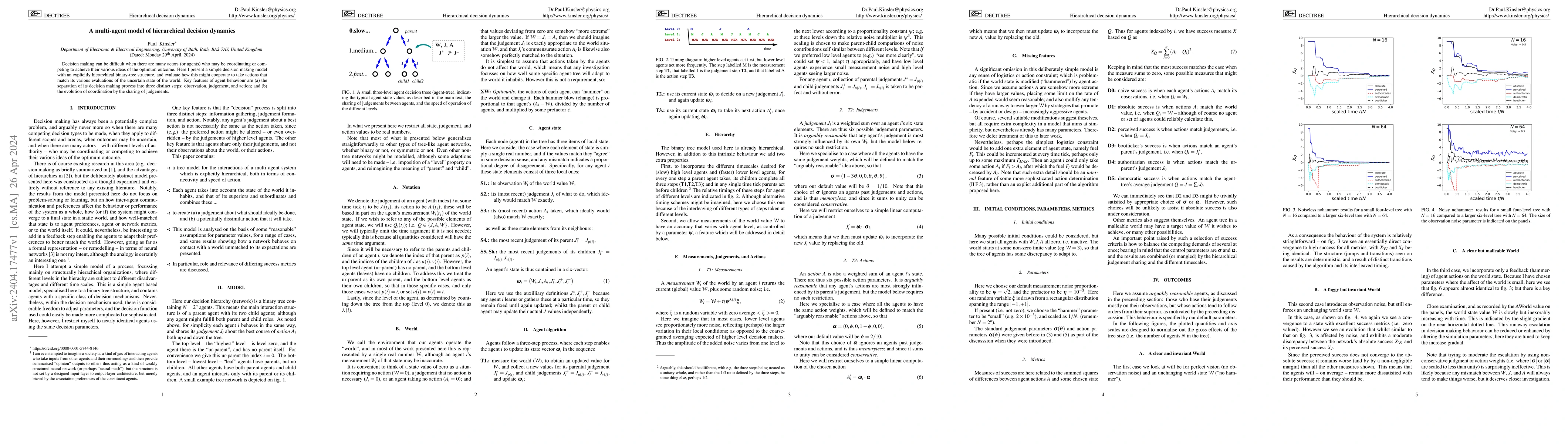 Thumbnail for A multi-agent model of hierarchical decision dynamics