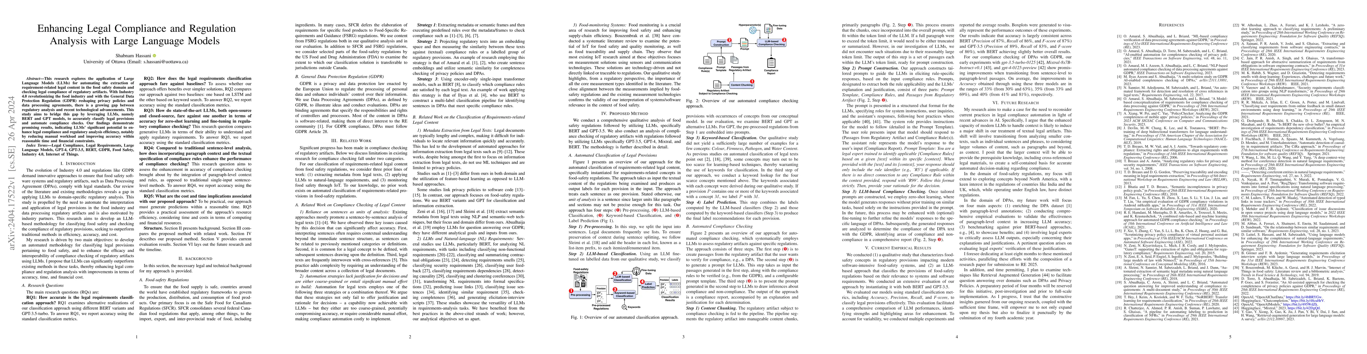 Thumbnail for Enhancing Legal Compliance and Regulation Analysis with Large Language
  Models