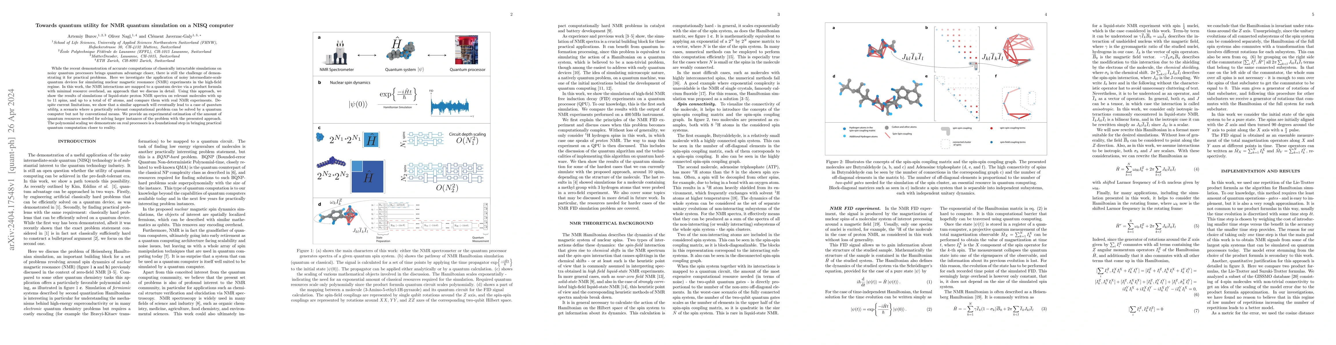 Thumbnail for Towards quantum utility for NMR quantum simulation on a NISQ computer