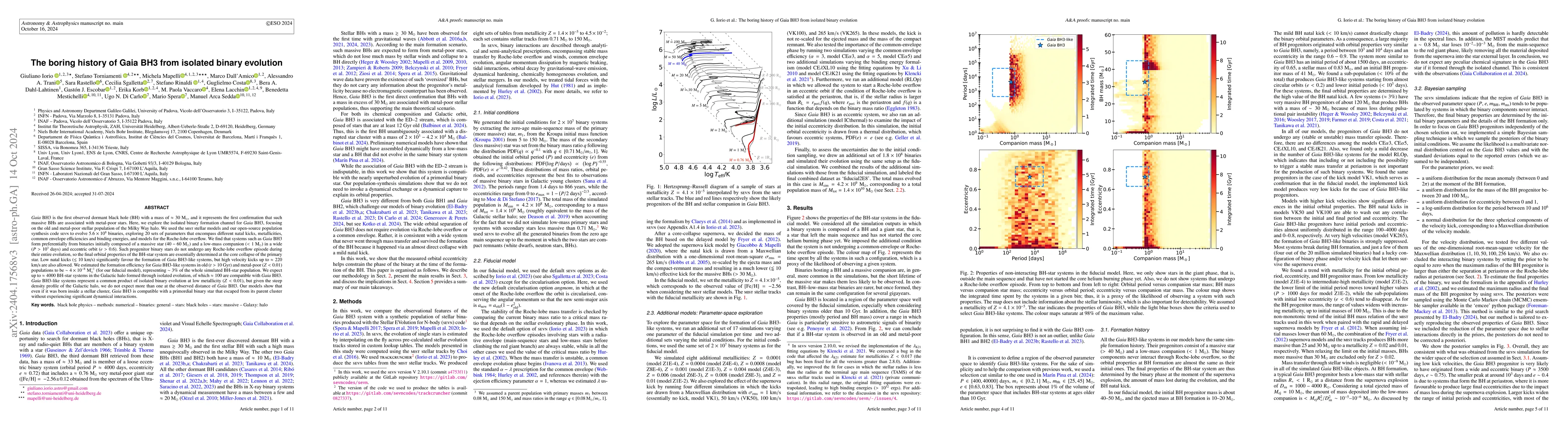 Thumbnail for The boring history of Gaia BH3 from isolated binary evolution
