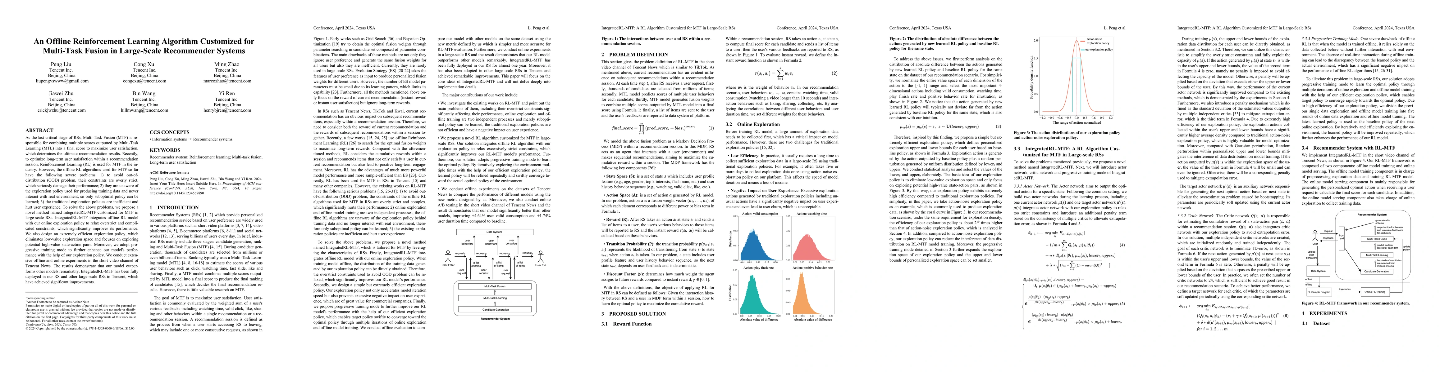 Thumbnail for An Off-Policy Reinforcement Learning Algorithm Customized for Multi-Task
  Fusion in Large-Scale Recommender Systems