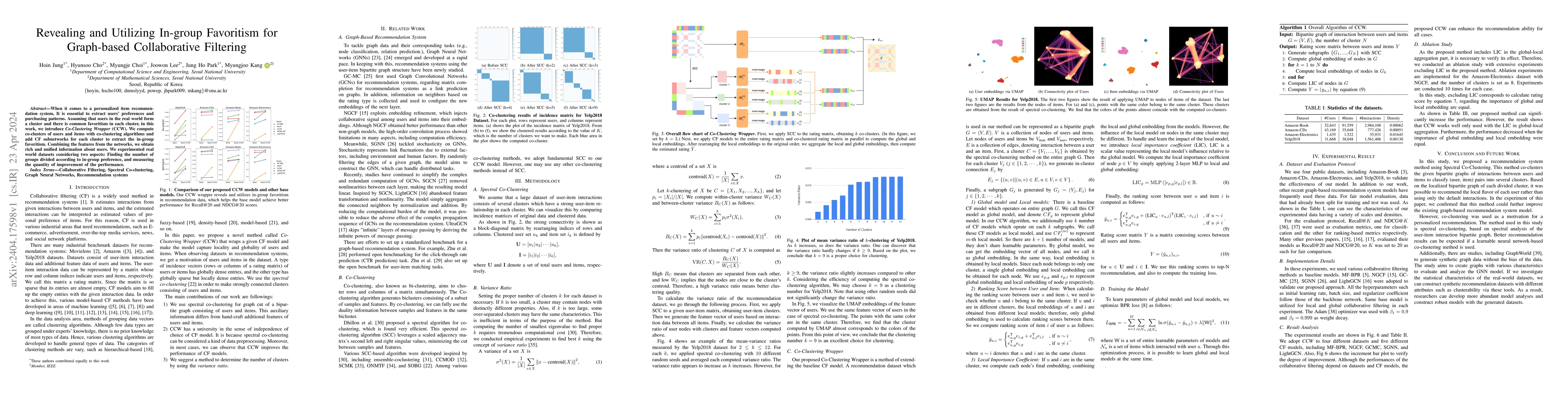 Thumbnail for Revealing and Utilizing In-group Favoritism for Graph-based
  Collaborative Filtering