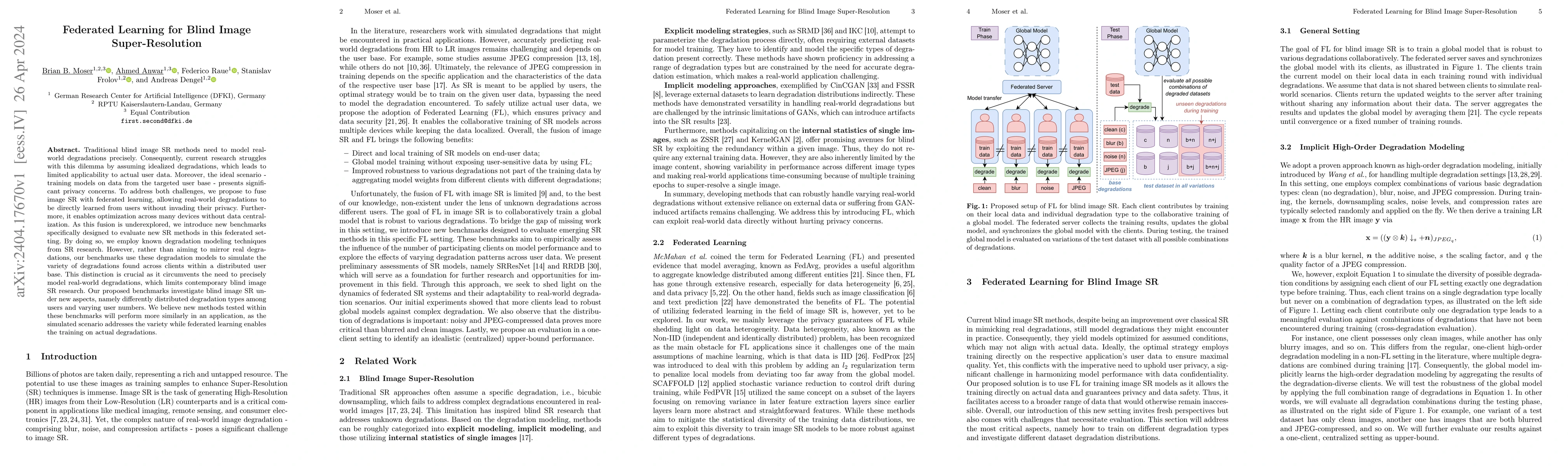 Thumbnail for Federated Learning for Blind Image Super-Resolution