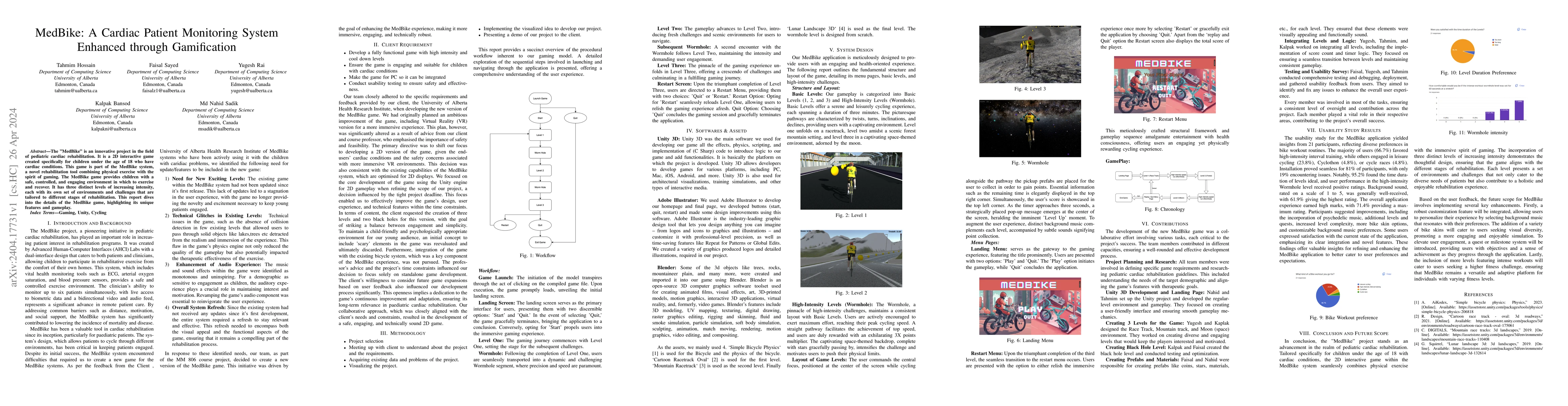Thumbnail for MedBike: A Cardiac Patient Monitoring System Enhanced through
  Gamification
