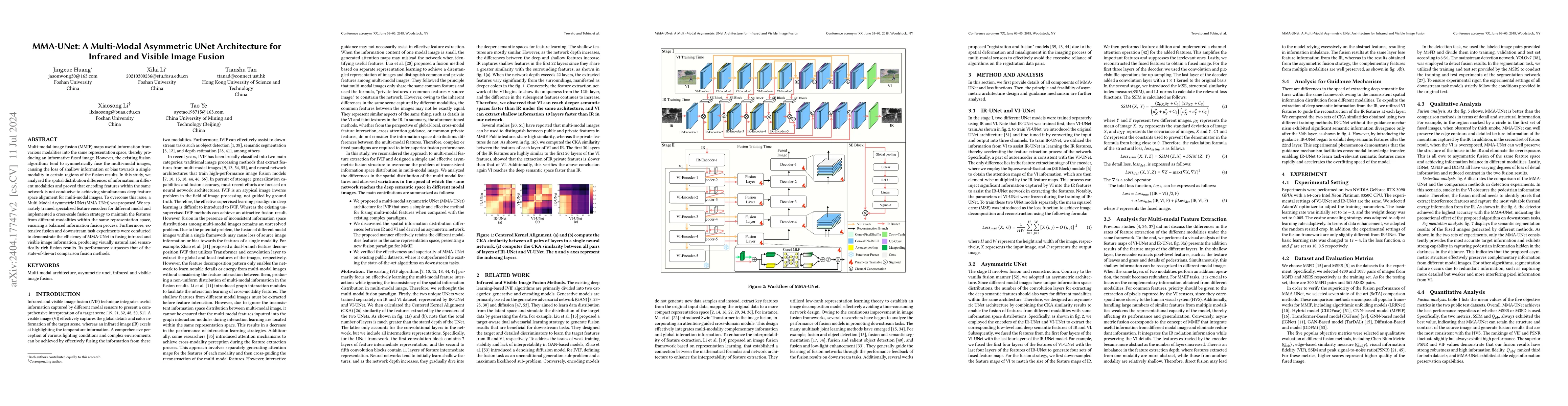Thumbnail for MMA-UNet: A Multi-Modal Asymmetric UNet Architecture for Infrared and
  Visible Image Fusion