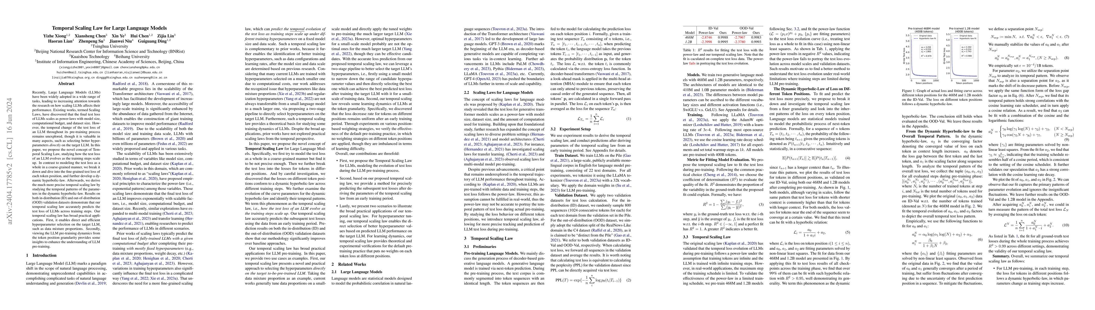 Thumbnail for Temporal Scaling Law for Large Language Models