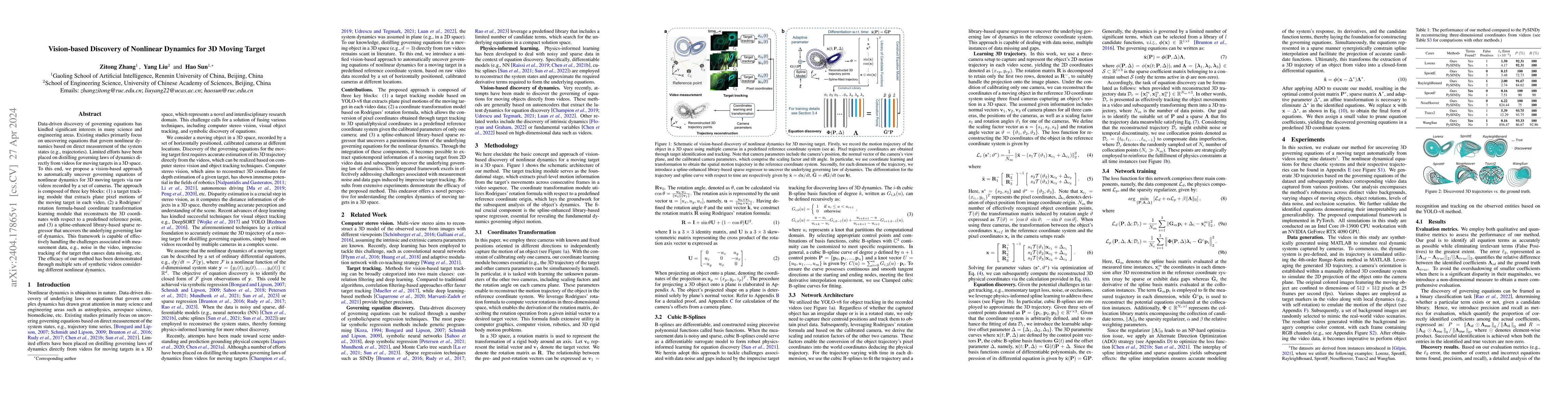 Thumbnail for Vision-based Discovery of Nonlinear Dynamics for 3D Moving Target