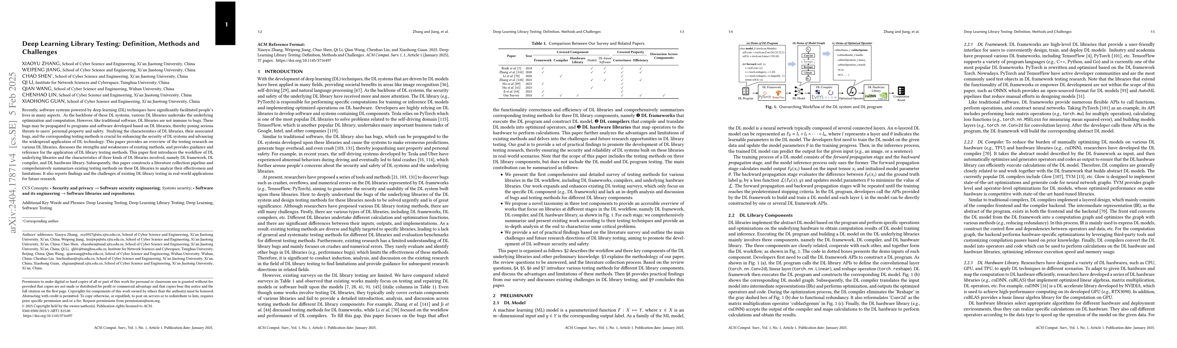 Thumbnail for A Survey of Deep Learning Library Testing Methods