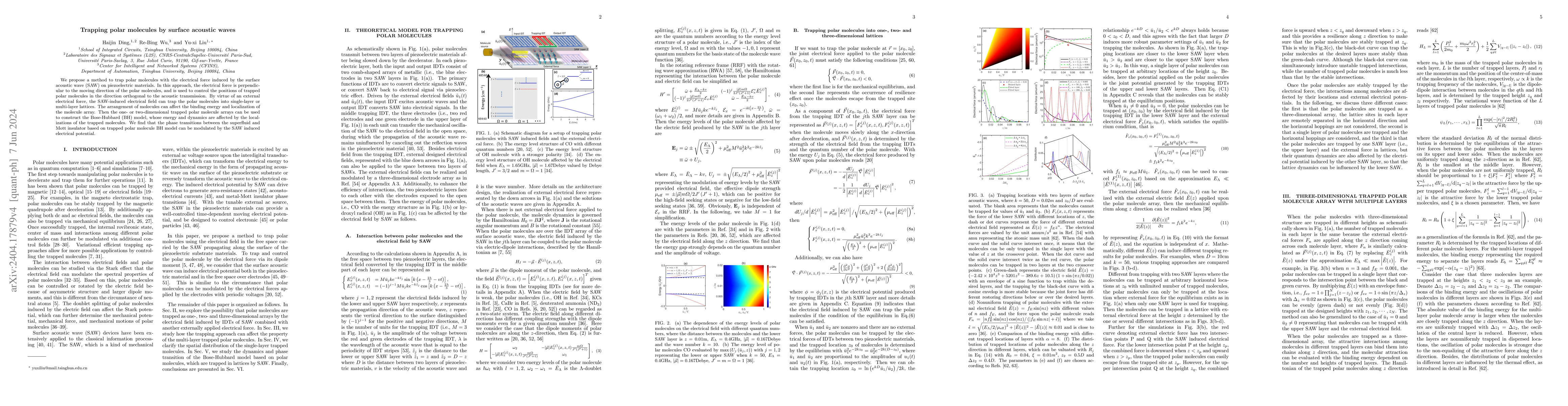 Thumbnail for Trapping polar molecules by surface acoustic waves