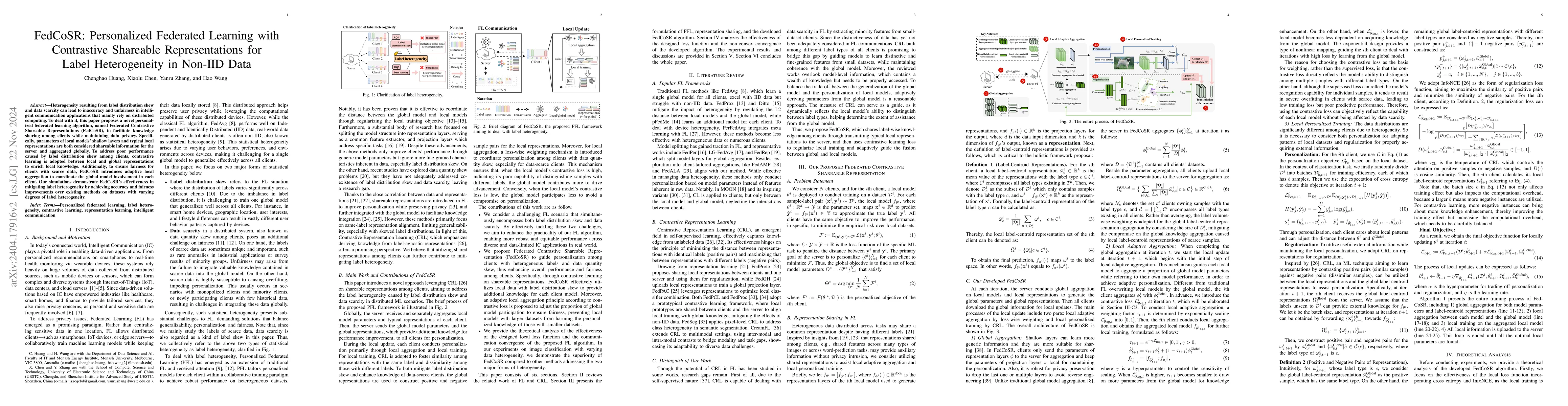 Thumbnail for FedCRL: Personalized Federated Learning with Contrastive Shared
  Representations for Label Heterogeneity in Non-IID Data