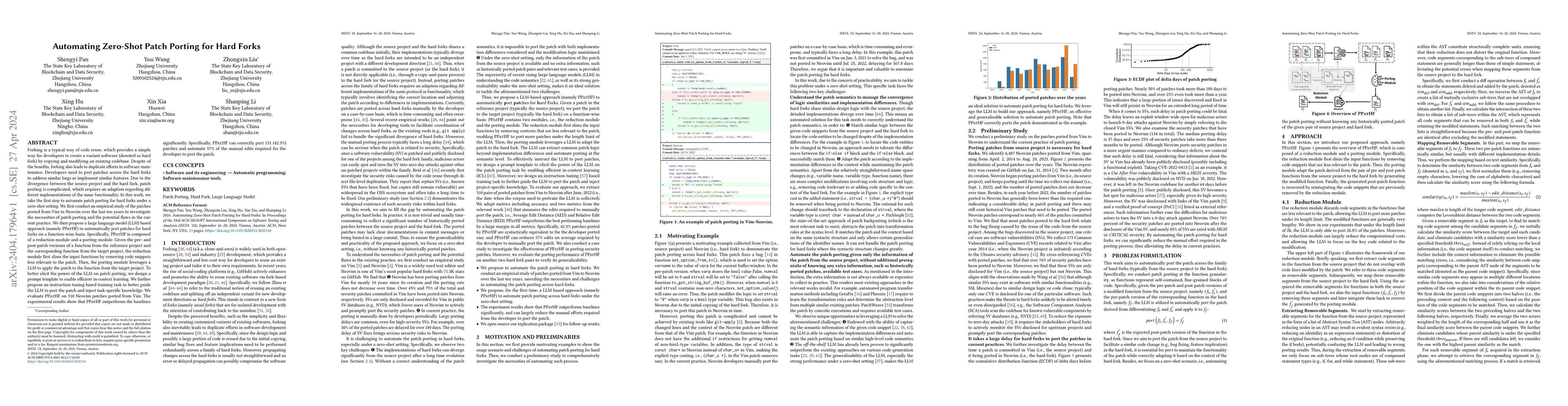 Thumbnail for Automating Zero-Shot Patch Porting for Hard Forks