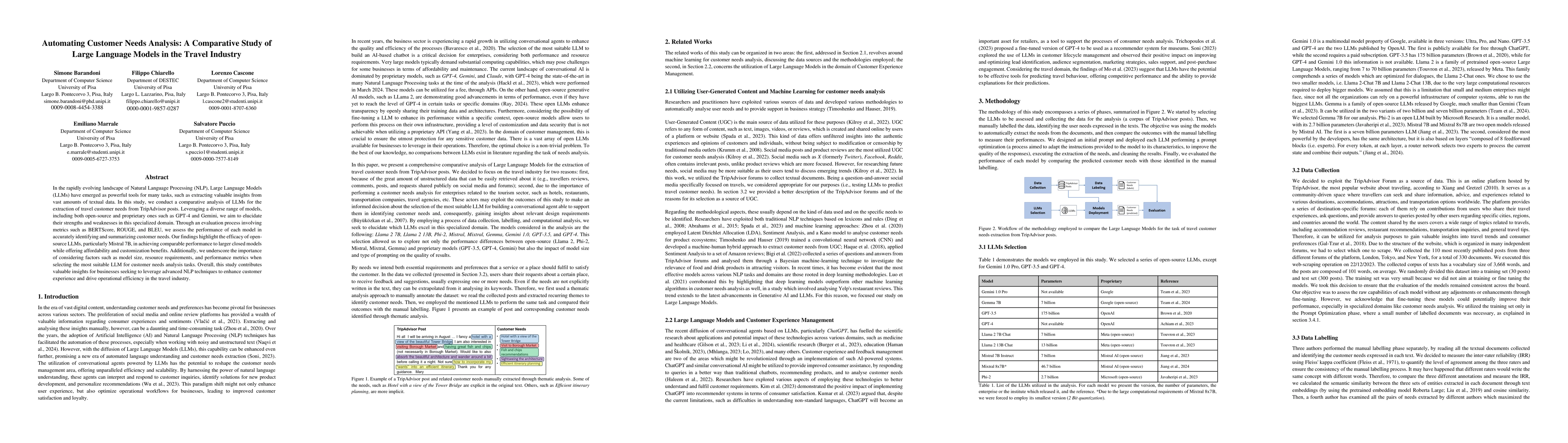 Thumbnail for Automating Customer Needs Analysis: A Comparative Study of Large
  Language Models in the Travel Industry