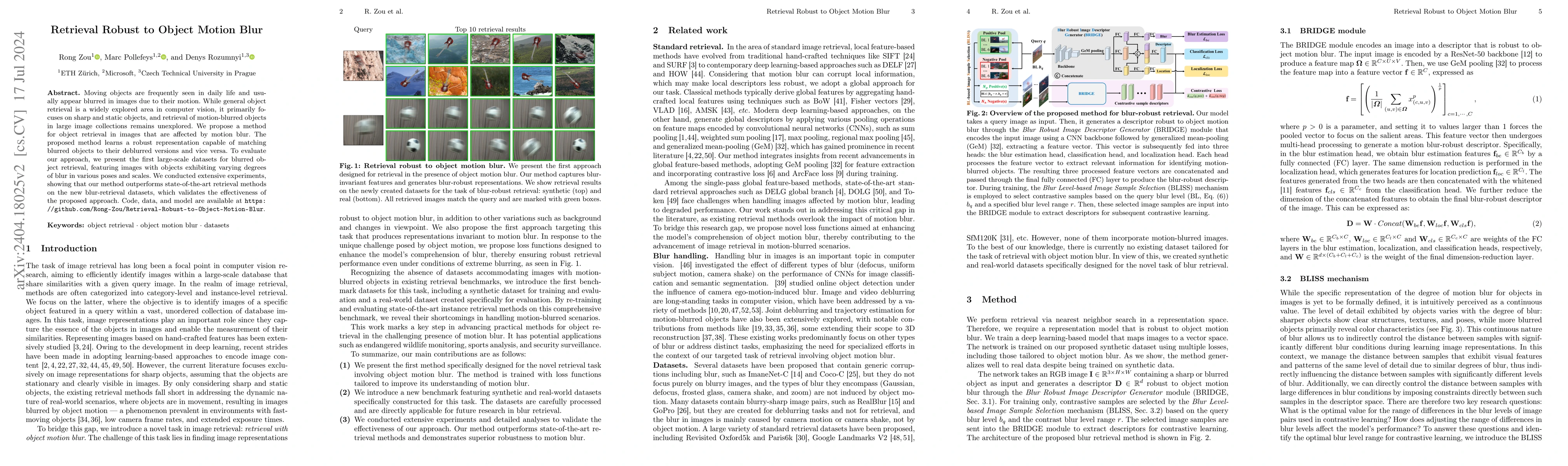 Thumbnail for Retrieval Robust to Object Motion Blur